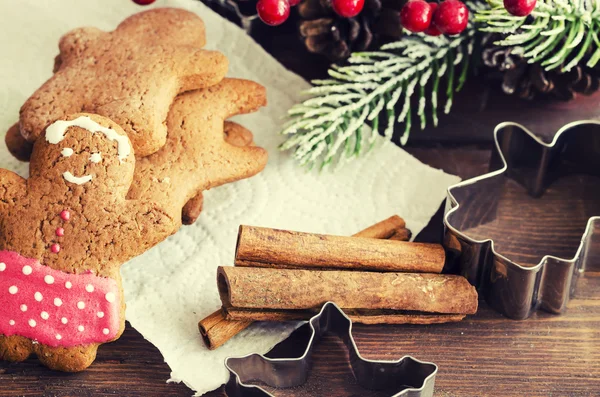 Zencefilli kurabiye adam Noel coockies ve dekorasyon