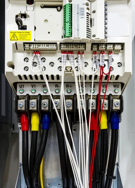 Нова панель управління електропроводка — стокове фото