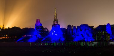 Ayutthaya Ligth ve ses tanıtımı ve Tay dili tarihi oyunculuk