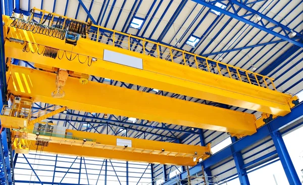 Factory overhead crane — Stock Photo, Image