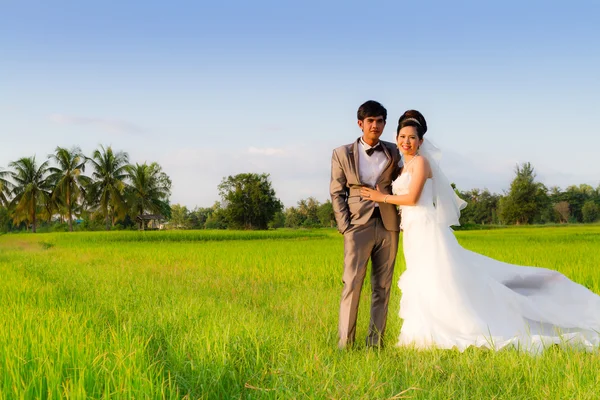 Asiatisches Hochzeitspaar — Stockfoto