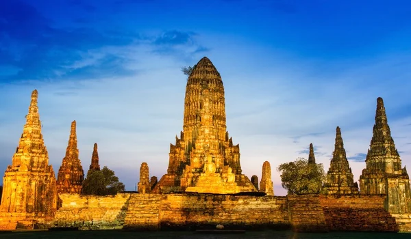 Chaiwatthanaram chrám v ayutthaya, Thajsko — Stock fotografie