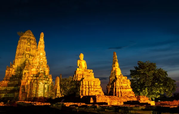 Chaiwatthanaram templet i ayutthaya, thailand — Stockfoto