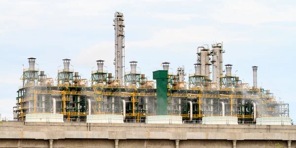 Fábrica de procesamiento de gas. industria del gas y del petróleo — Foto de Stock