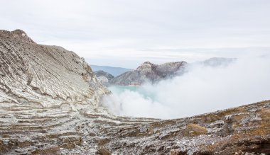 Kawah Ijen'de volkan, Endonezya