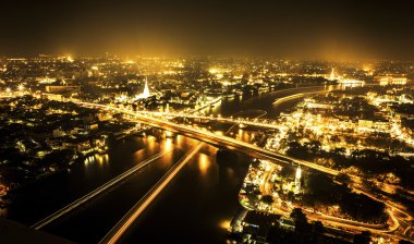 Bangkok şehri geceleyin, Tayland