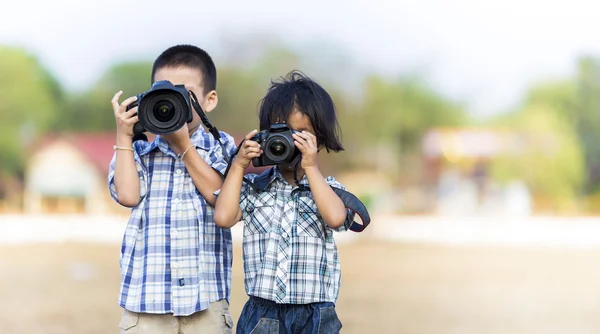 Kids photographer — Stock Photo, Image