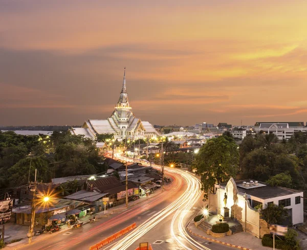 Wat sothonwararam ist ein Tempel in der Provinz chachoengsao, Thailand — Stockfoto