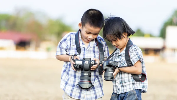 Kids photographer — Stock Photo, Image