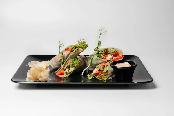 Sushi Čínské Jídlo Asijské Jídlo — Stock fotografie