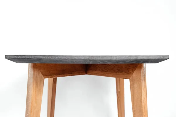 Kézzel Készített Asztal Fehér Alapon Minden Részletet — Stock Fotó