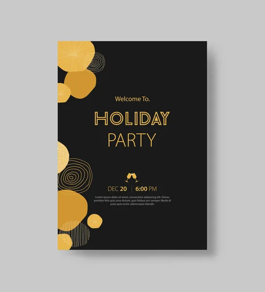 Vektor Illustration Design Für Feiertag Und Frohes Neues Jahr Party — Stockvektor