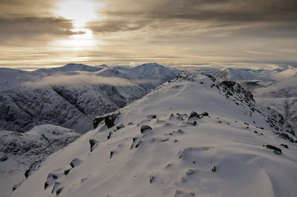 Glencoe mountains in WInter — Stock Photo, Image