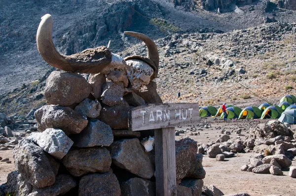 Kilimanjaro hut Tarn — Foto Stock