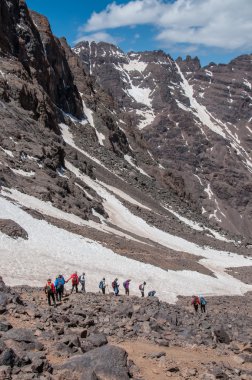 Descending from Toubkal clipart