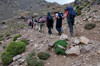 Grup toubkal için yürüyüş