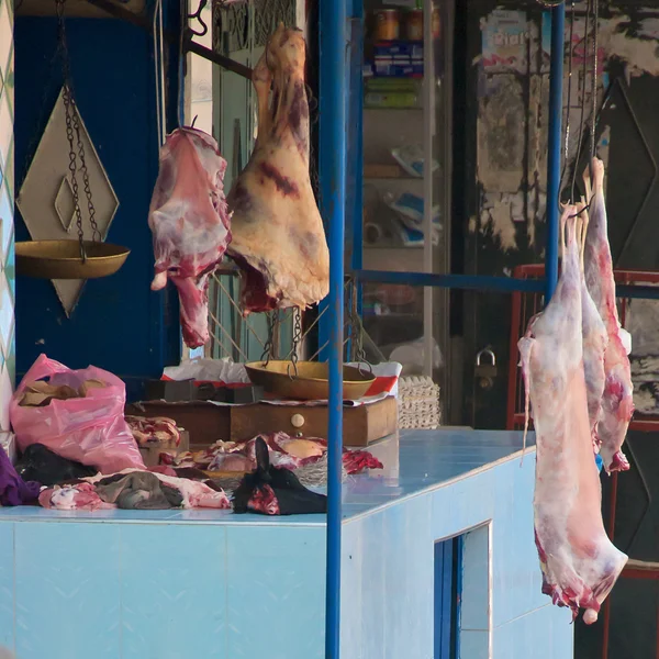 地元の肉屋、imlil — ストック写真