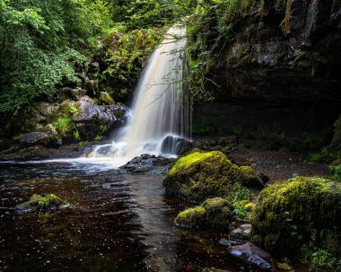 Muckle Alicompen Falls on the Campsie Glen Waterfall walk