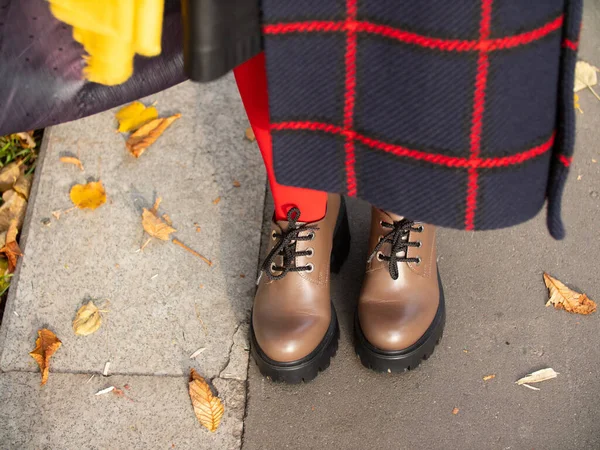 Aylaklar, sonbahar ceketi, sonbaharda parkta yürümek için sonbahar giysileri.