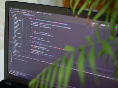 Java kodlu bir bilgisayar ekranı. Java geliştiricisi. yazılım geliştirme