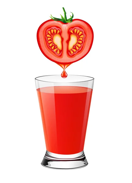 Bloody Mary cóctel o jugo de tomate — Archivo Imágenes Vectoriales