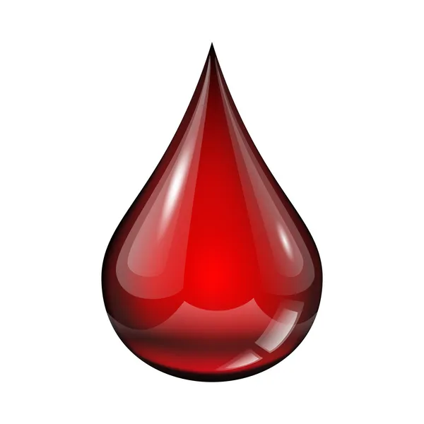 Droppe blod Royaltyfria illustrationer