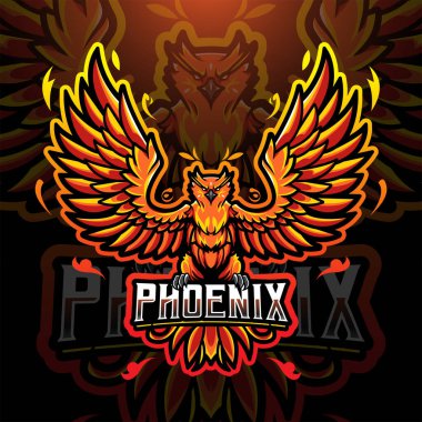 Phoenix esport maskot logosu tasarımı