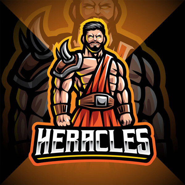 Heracles esport mascot logo design