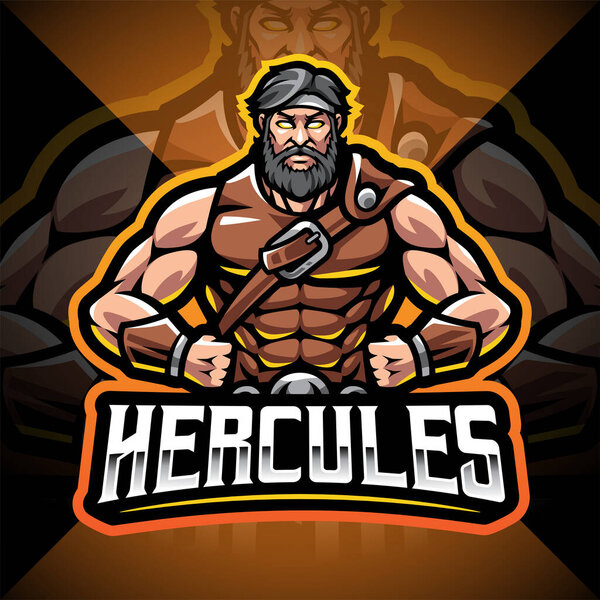 Hercules esport mascot logo design
