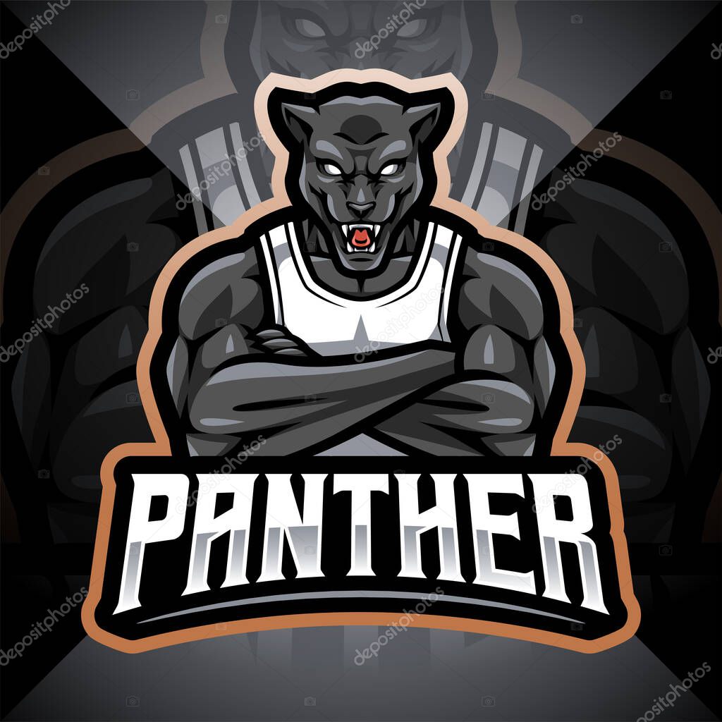 Panther sport mascot logo design