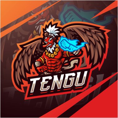 Tengu Esport maskot logosu tasarımı