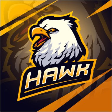 Hawk esport maskot logosu tasarımı