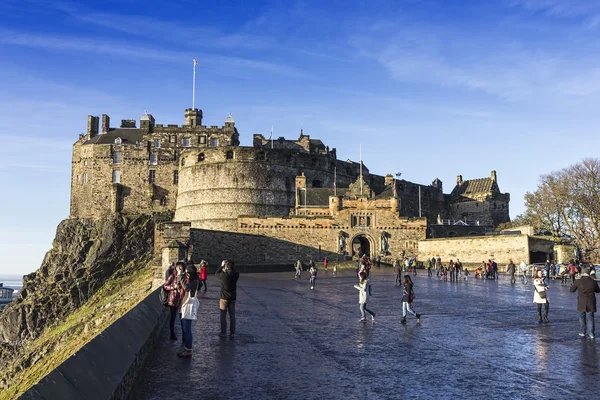 Edinburgh-i vár keleti nézet, Skócia — Stock Fotó