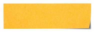 Turuncu dikdörtgen yapışkan not