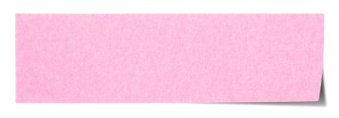 pembe dikdörtgen yapışkan not