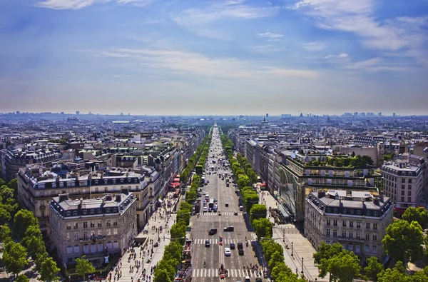 Avenue des champs-elysees, Paris — Stockfoto