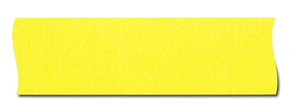 Yellow rectangular sticky note — Stock Photo, Image