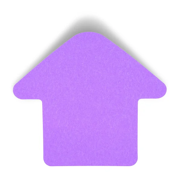 Фиолетовая липкая нота изолирована — стоковое фото