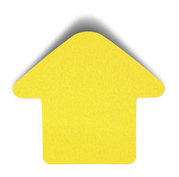 Żółte karteczki na białym tle — Zdjęcie stockowe