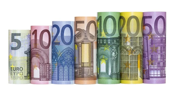 Geld eurobankbiljetten — Stockfoto