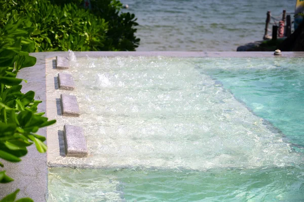 Outdoor Jacuzzi Pool Massage Spa — Stock Photo, Image