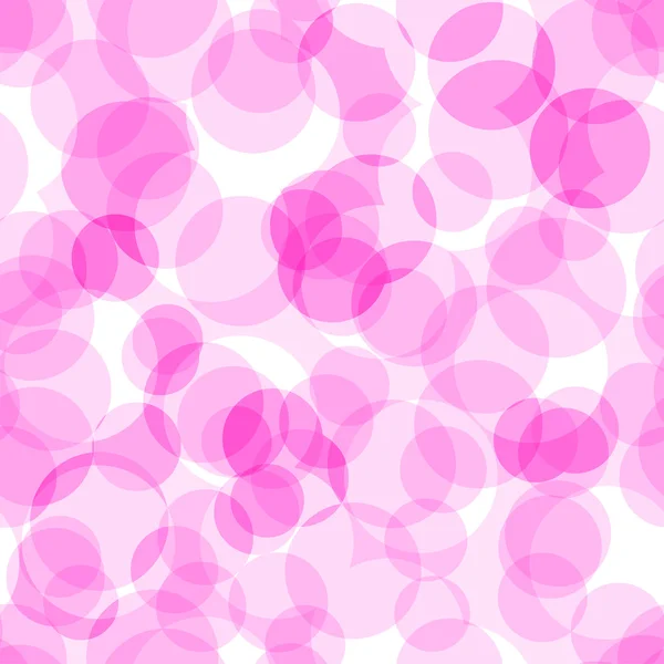 カラフルなピンクの円を持つ近代的なシームレス パターン — ストックベクタ