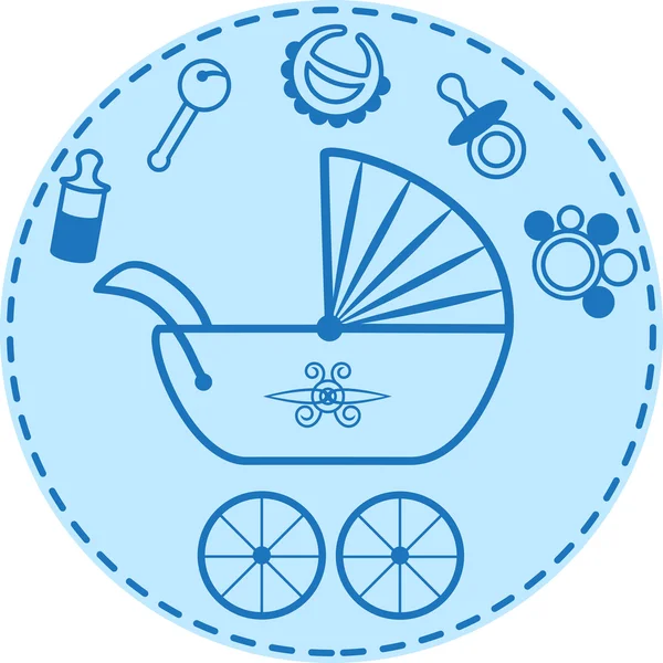 Baby things collection — Stock Vector