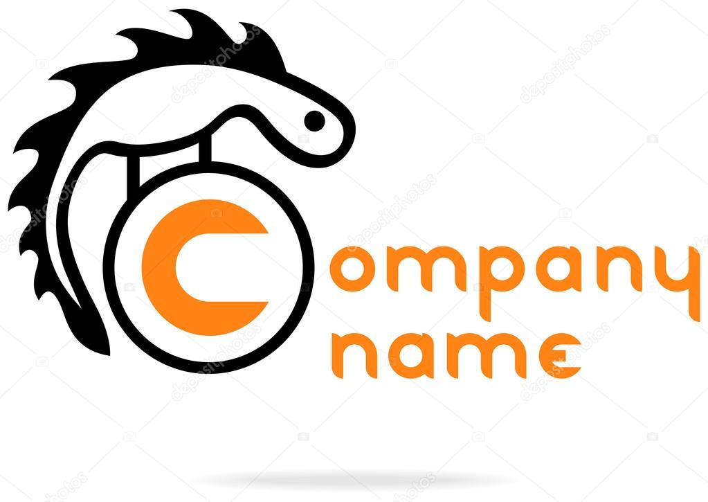 Illustration of an abstract reptile logo