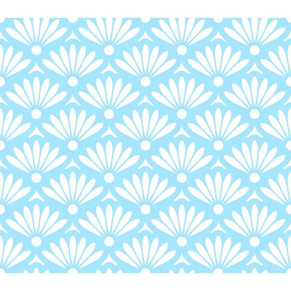 Abstract blue and white seamless pattern — Stock Vector