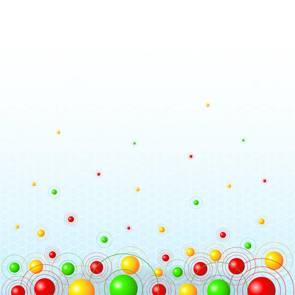 Background with colorful balls — Stock Vector