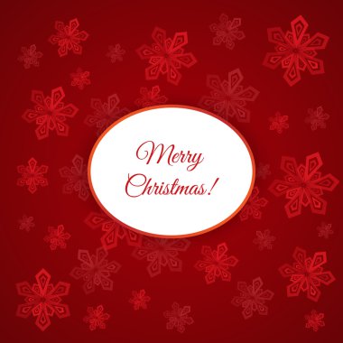 Kar taneli Noel kartı