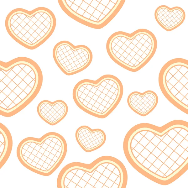 Seamless pattern with hearts — Stock Vector