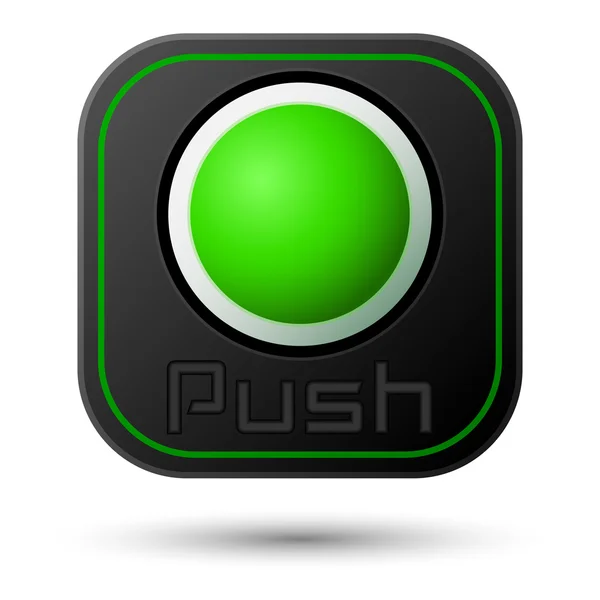Push button — Stock Vector