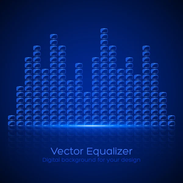 Glass Equalizer — Stock Vector